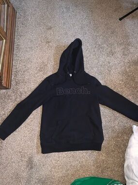 Bench Black Hoodie with Tonal Logo